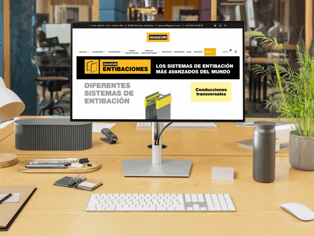 La sección de Entibacioens de la nueva web de Iguazuri ofrece toda la información necesaria de los mejores sistemas de entibación