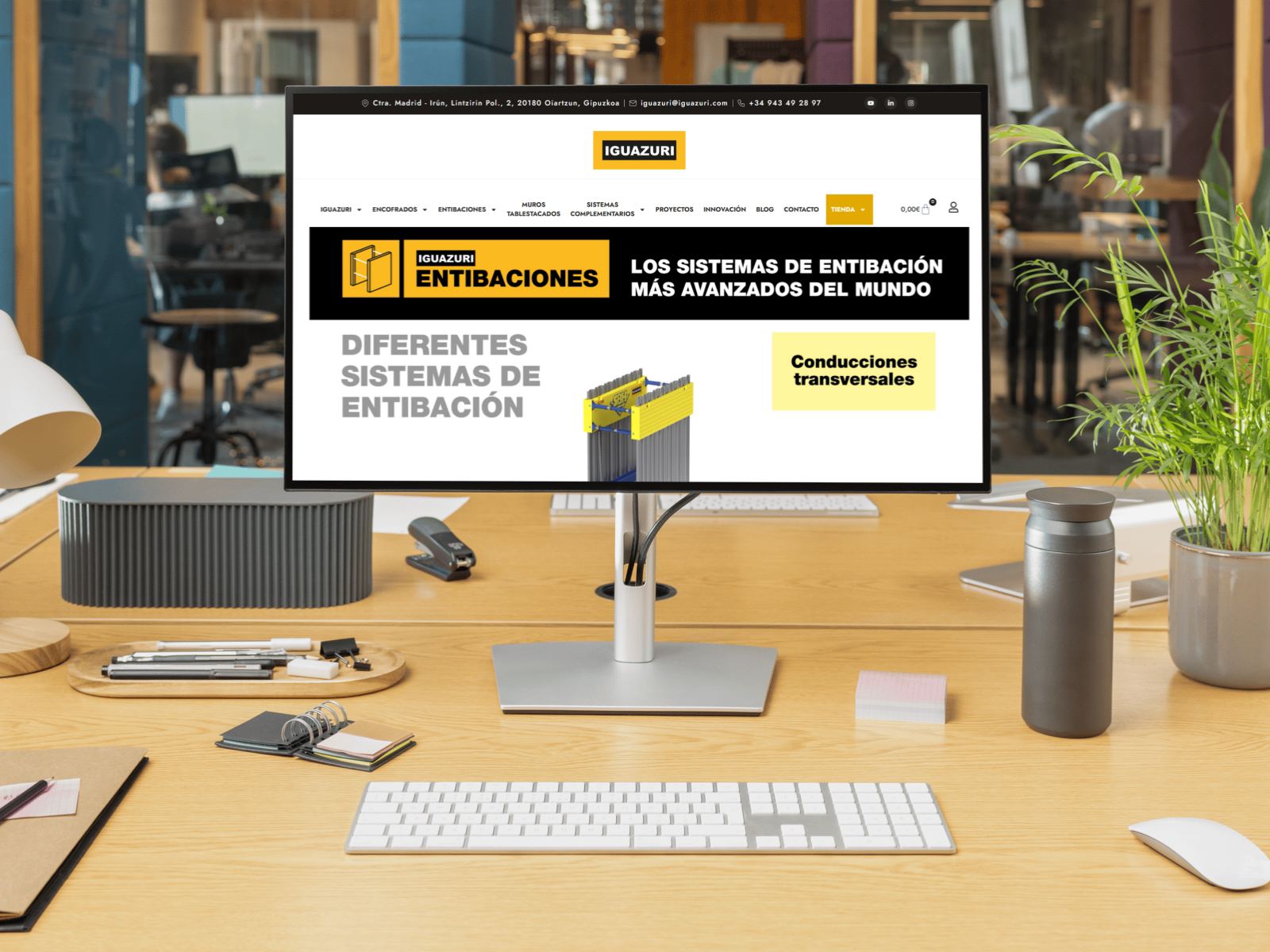 La sección de Entibacioens de la nueva web de Iguazuri ofrece toda la información necesaria de los mejores sistemas de entibación