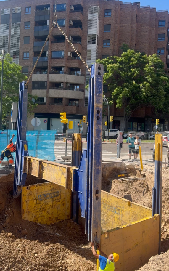 Seguridad en obras hidráulicas de Zaragoza
