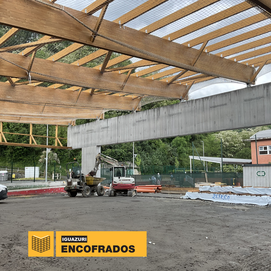 Cubierta en el colegio público de Alegia